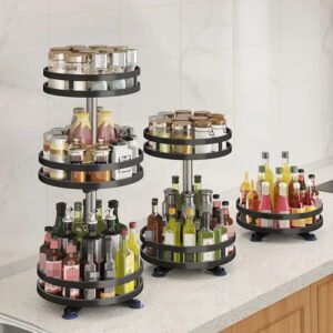 360 ° Heavy Duty Lazy Susan Rotatable Spice Rack