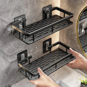 Wall Hanging Corner Rectangular Bathroom Shelf